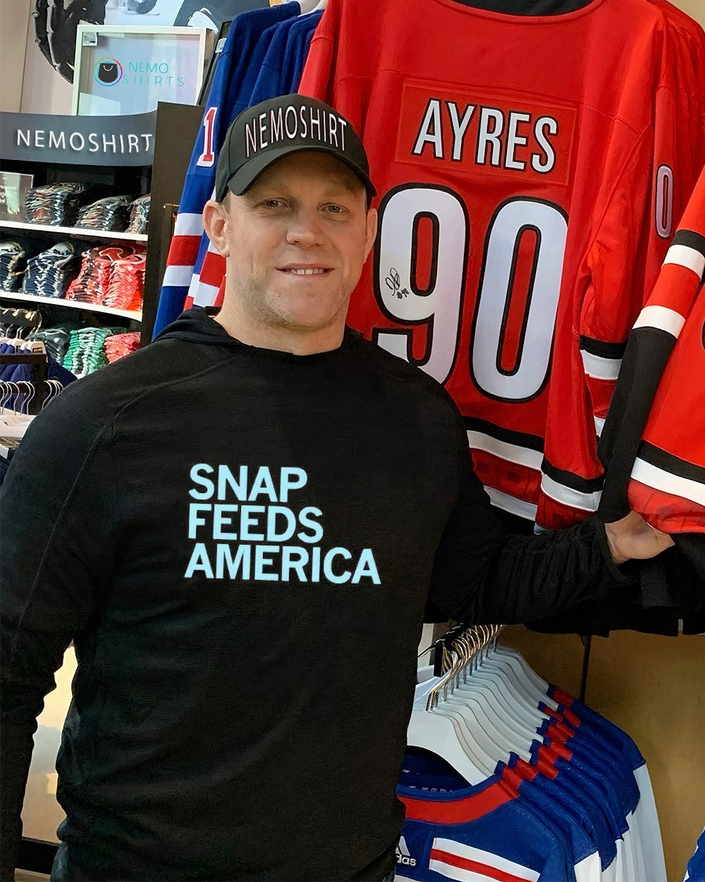 Snap feeds America - Adult & Kids T-Shirts, Sweatshirts & Hoodies apparel design preview 2