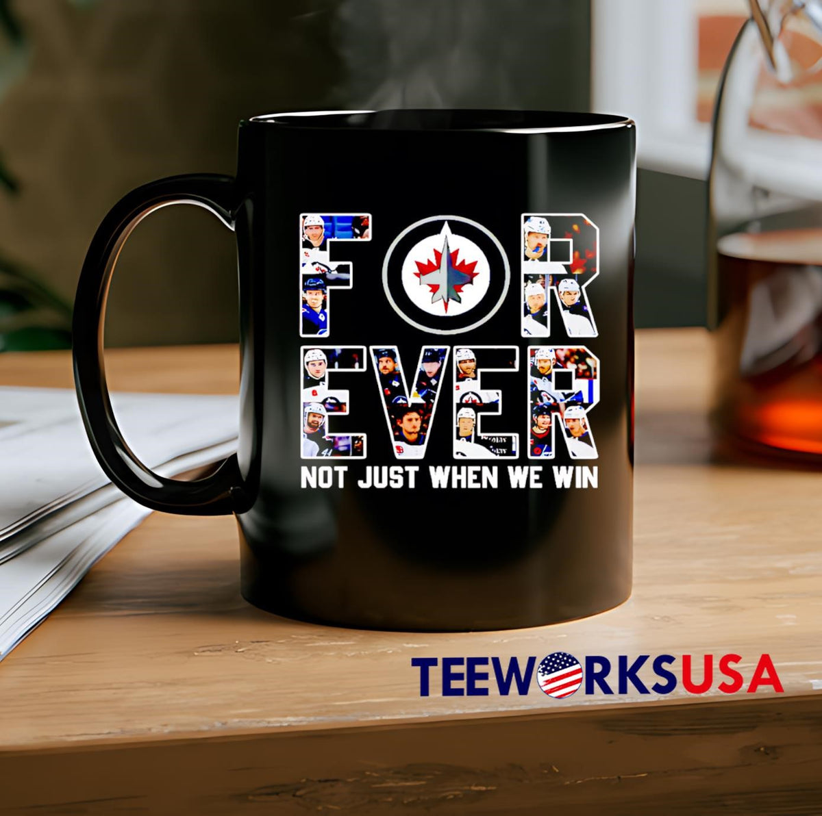 Winnipeg Jets Forever Not Just When We Win - Adult & Kids T-Shirts, Sweatshirts & Hoodies apparel design preview 2