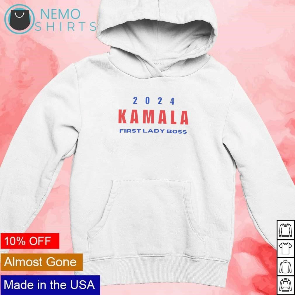 Kamala Harris 2024 first lady boss - Adult & Kids T-Shirts, Sweatshirts & Hoodies apparel design preview 2