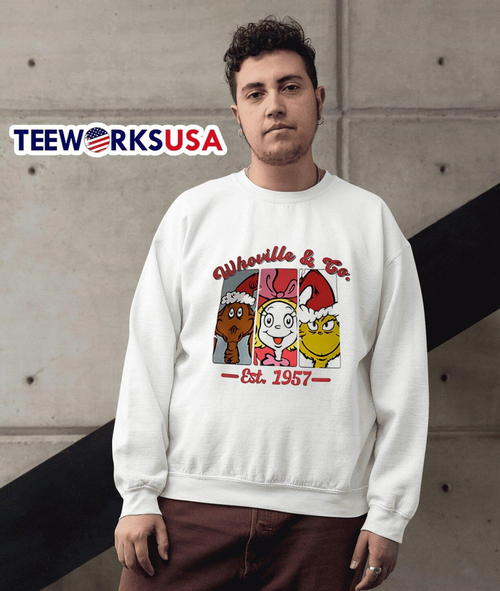 Grinch Cindy Lou Who Whoville And Co Est 1957 - Adult & Kids T-Shirts, Sweatshirts & Hoodies apparel design preview 5