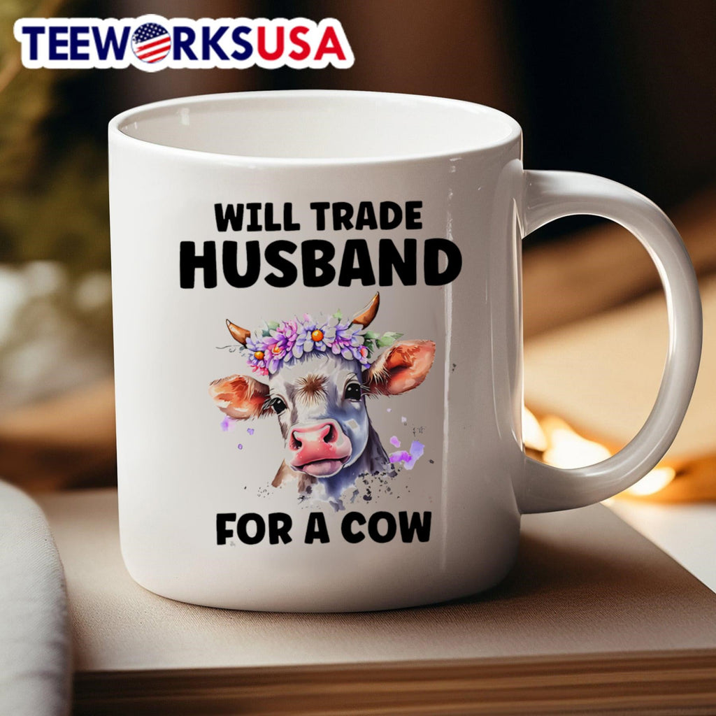Will trade husband for a cow - Adult & Kids T-Shirts, Sweatshirts & Hoodies apparel design preview 4