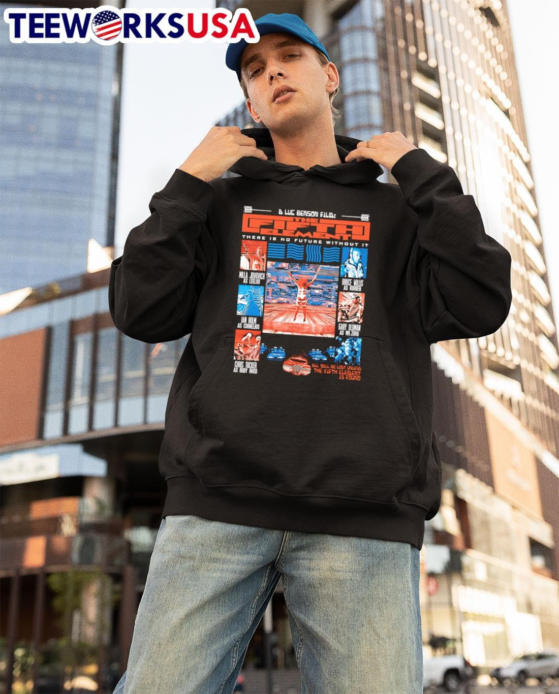The Fifth Element There is no future without it Luc - Adult & Kids T-Shirts, Sweatshirts & Hoodies apparel design preview 3