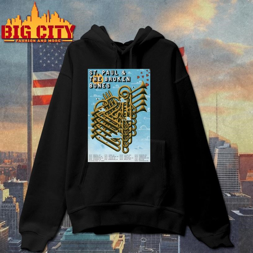 St. Paul The Broken Bones EU 2026 Tour Poster - Adult & Kids T-Shirts, Sweatshirts & Hoodies apparel design preview 2