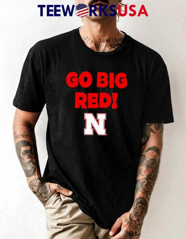 Go Big Red Nebraska Cornhuskers fan slogan - Adult & Kids T-Shirts, Sweatshirts & Hoodies apparel design preview 1