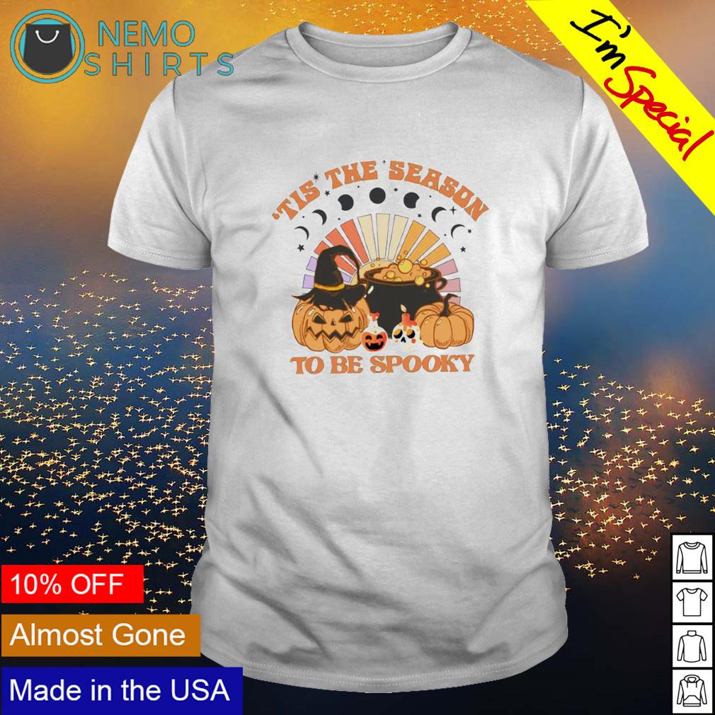 Halloween tis the season to be spooky - Adult & Kids T-Shirts, Sweatshirts & Hoodies apparel design preview 1