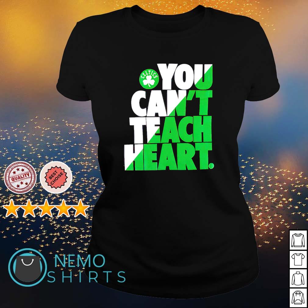 Boston Celtics you can't teach heart - Adult & Kids T-Shirts, Sweatshirts & Hoodies apparel design preview 3
