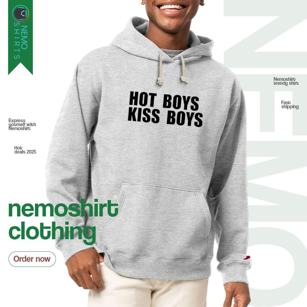 Hot boys kiss - Adult & Kids T-Shirts, Sweatshirts & Hoodies apparel design preview 2