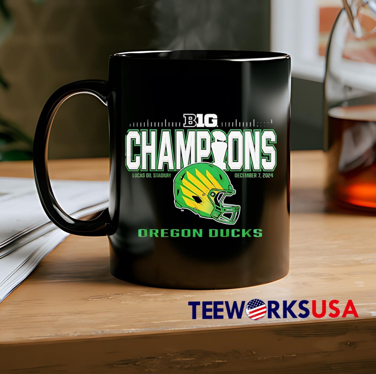 Big Ten Football Conference Champions Oregon Ducks - Adult & Kids T-Shirts, Sweatshirts & Hoodies apparel design preview 2