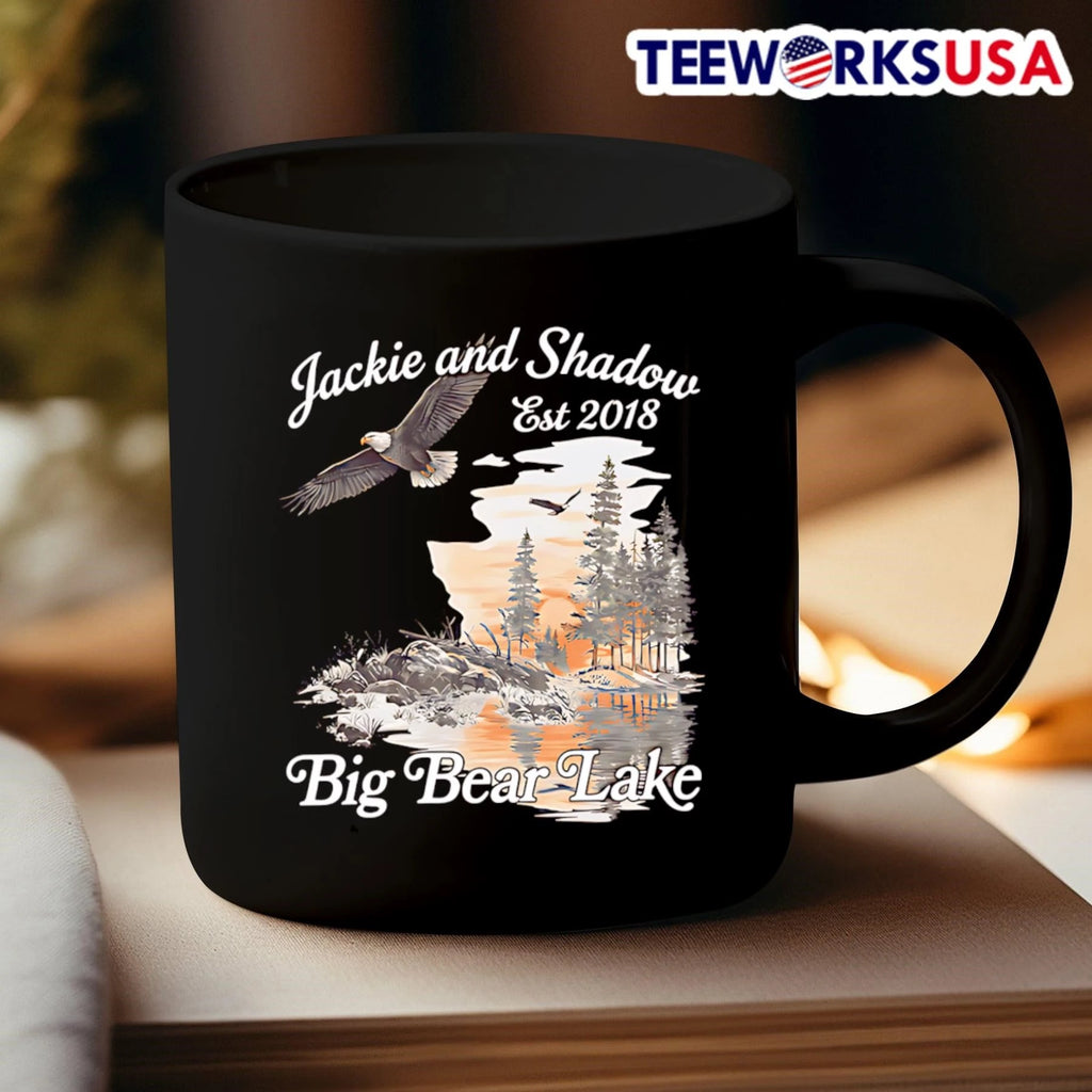 Jackie And Shadow Est 2018 Big Bear Lake Bald Eagles - Adult & Kids T-Shirts, Sweatshirts & Hoodies apparel design preview 3