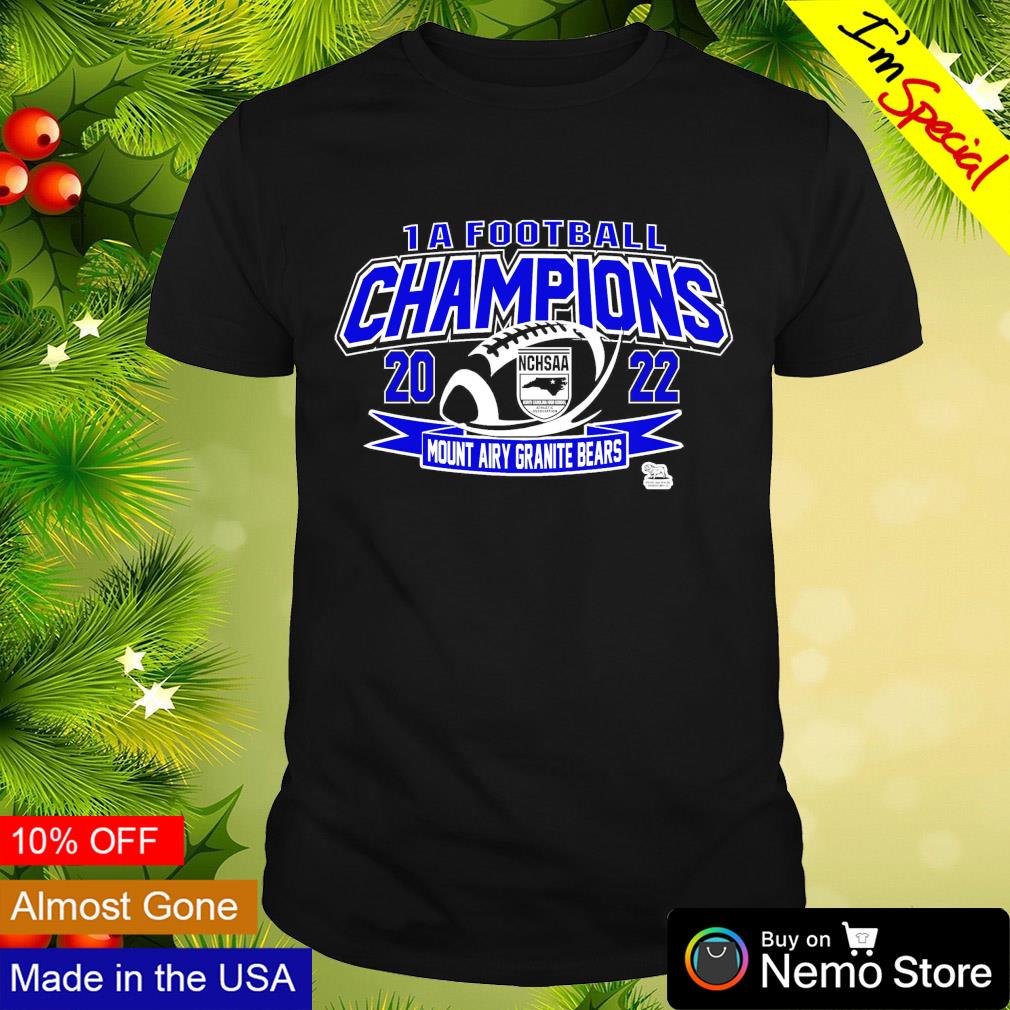 Mount Airy Granite Bears 1A football champions 2022 - Adult & Kids T-Shirts, Sweatshirts & Hoodies apparel design preview 1