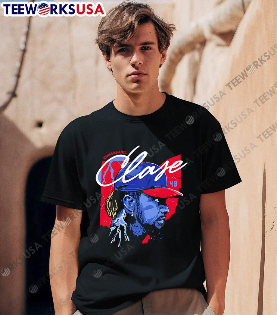 Cleveland Guardians Emmanuel Clase art - Adult & Kids T-Shirts, Sweatshirts & Hoodies apparel design preview 1