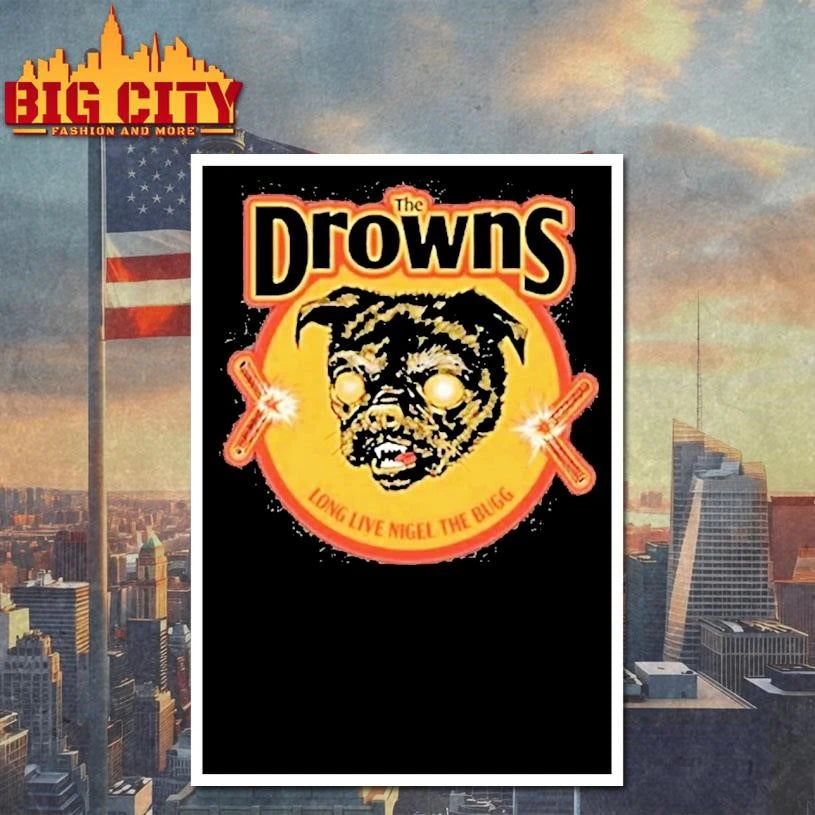 The Drowns Nigel Black - Adult & Kids T-Shirts, Sweatshirts & Hoodies apparel design preview 4
