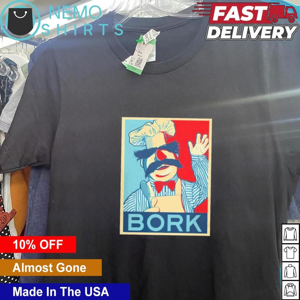Bork Swedish Chef Shepard Fairey's hope style - Adult & Kids T-Shirts, Sweatshirts & Hoodies apparel design preview 5