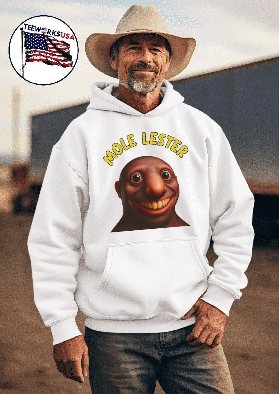Mole Lester funny meme - Adult & Kids T-Shirts, Sweatshirts & Hoodies apparel design preview 2