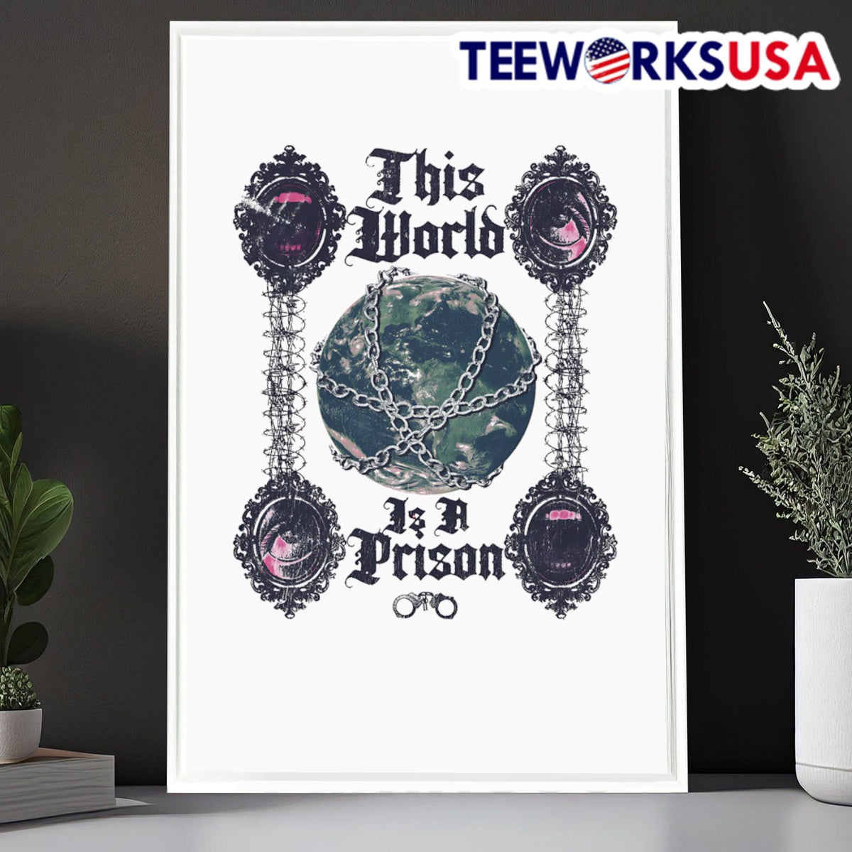 This world is a prison - Adult & Kids T-Shirts, Sweatshirts & Hoodies apparel design preview 6