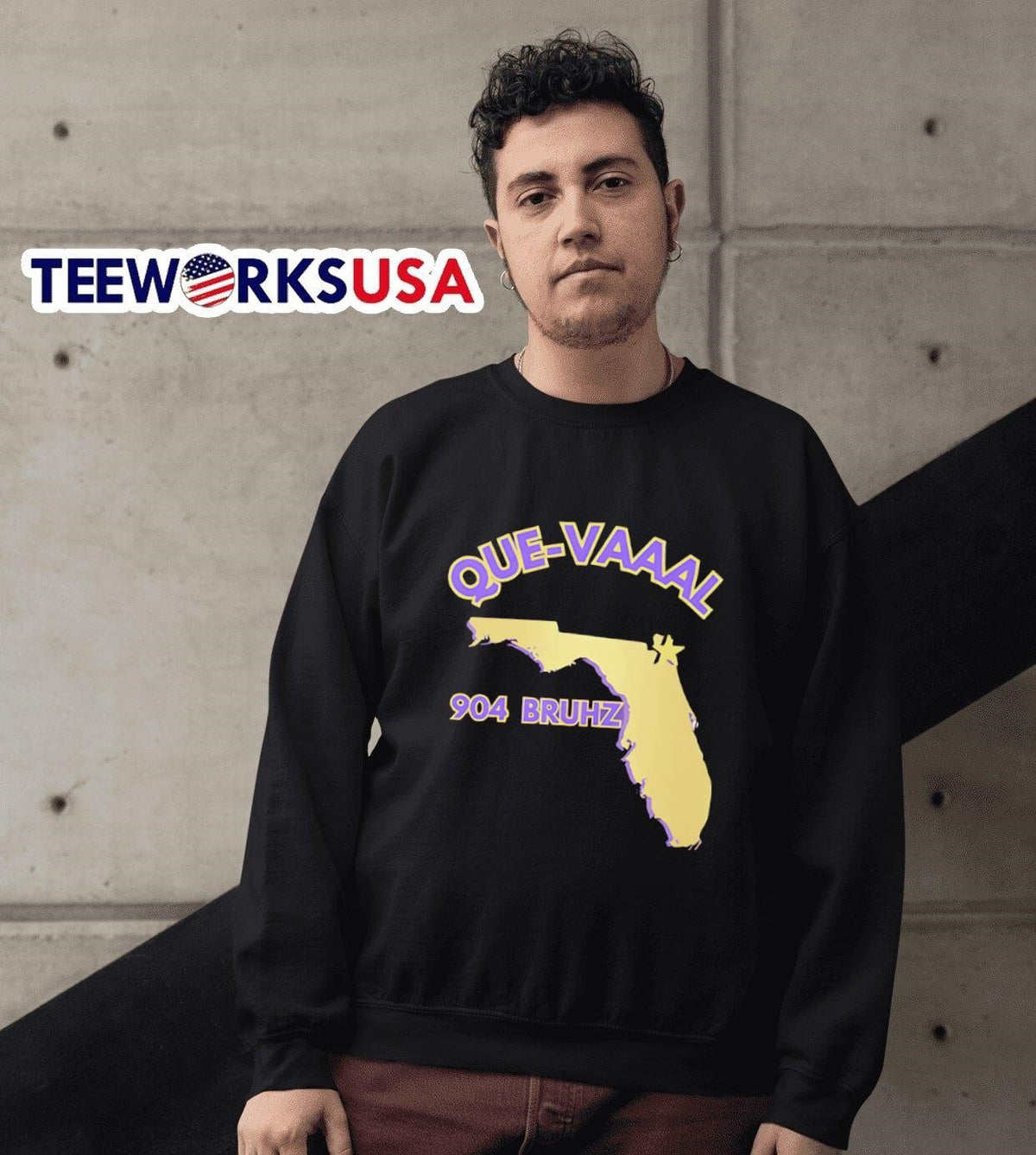 Florida State Map 904 Bruhz Que-Vaaal - Adult & Kids T-Shirts, Sweatshirts & Hoodies apparel design preview 6