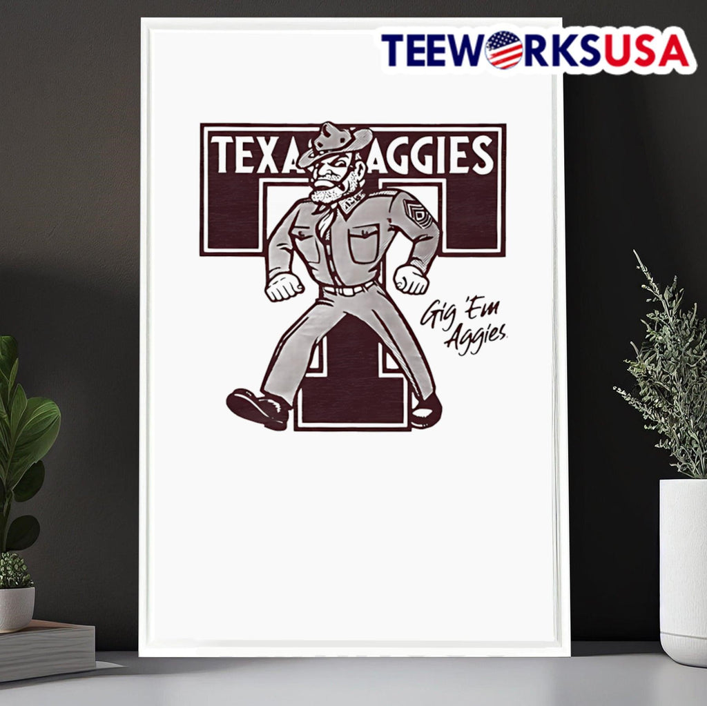 Texas A&M Aggies Monogram - Adult & Kids T-Shirts, Sweatshirts & Hoodies apparel design preview 6