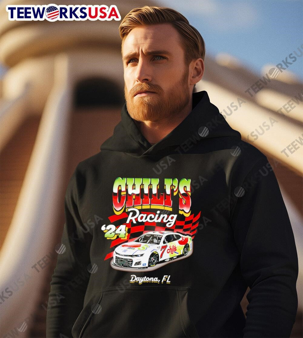 Corey Lajoie Chilis Racing 24 Daytona Fl - Adult & Kids T-Shirts, Sweatshirts & Hoodies apparel design preview 2