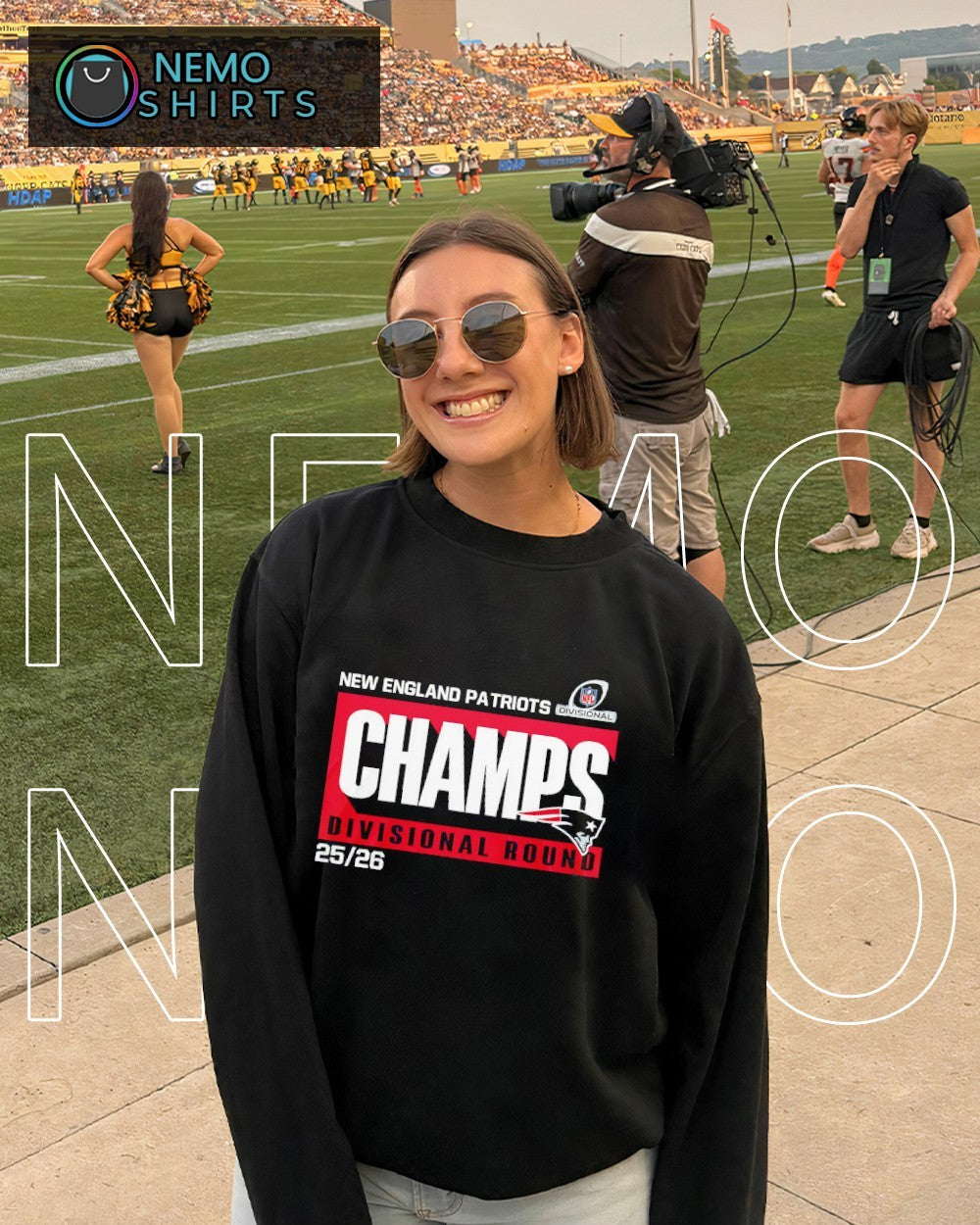 New England Patriots champs divisional round 25 26 - Adult & Kids T-Shirts, Sweatshirts & Hoodies apparel design preview 4