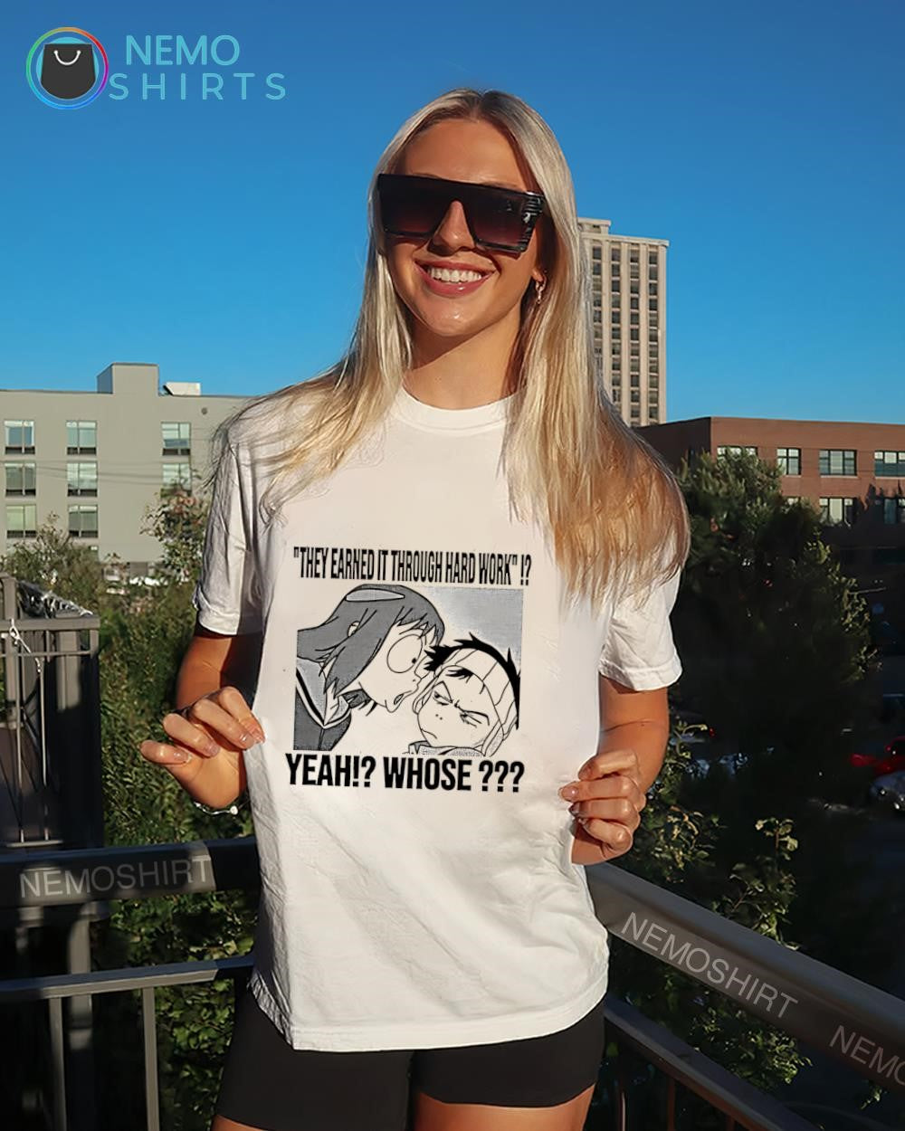 They Earned It Through Hard Work Yeah Whose Meme - Adult & Kids T-Shirts, Sweatshirts & Hoodies apparel design preview 4