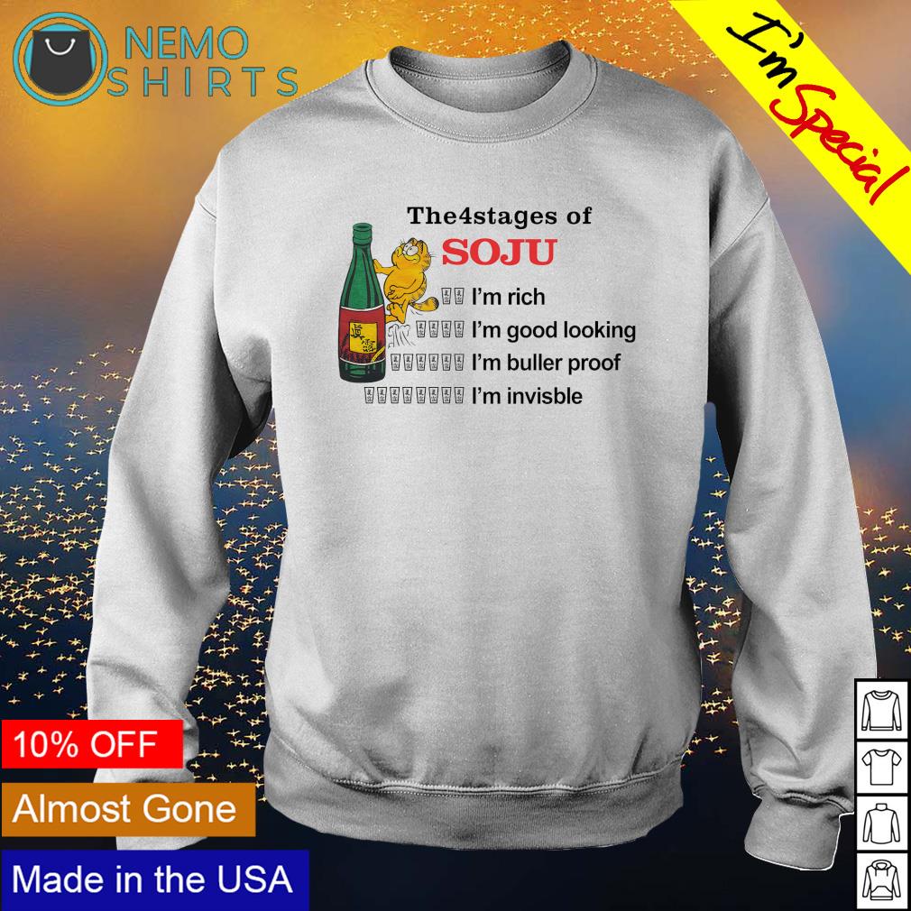 Garfield the4stages of suju I'm rich good looking - Adult & Kids T-Shirts, Sweatshirts & Hoodies apparel design preview 4