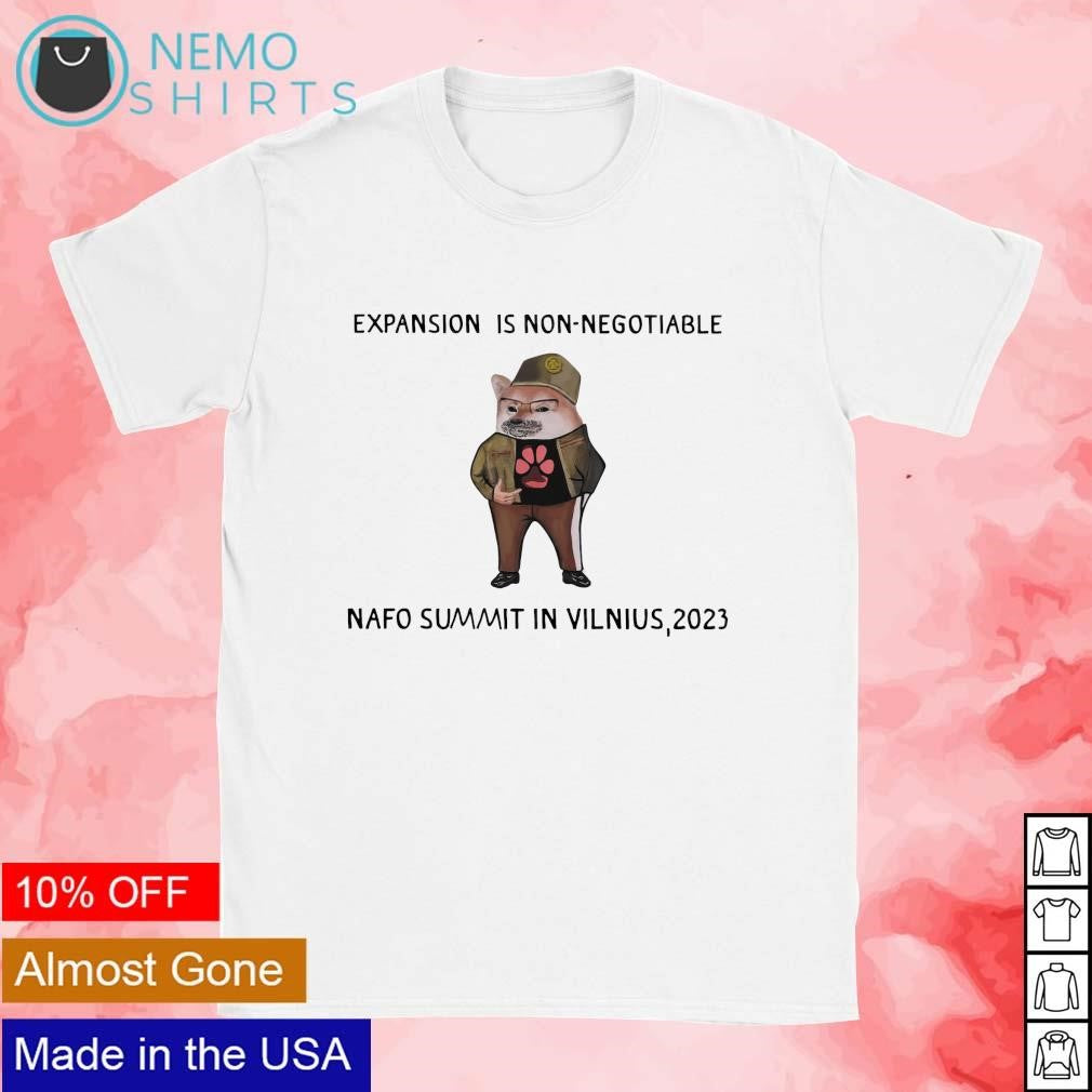 Expansion is non-negotiable nafo summit in vilnius - Adult & Kids T-Shirts, Sweatshirts & Hoodies apparel design preview 1