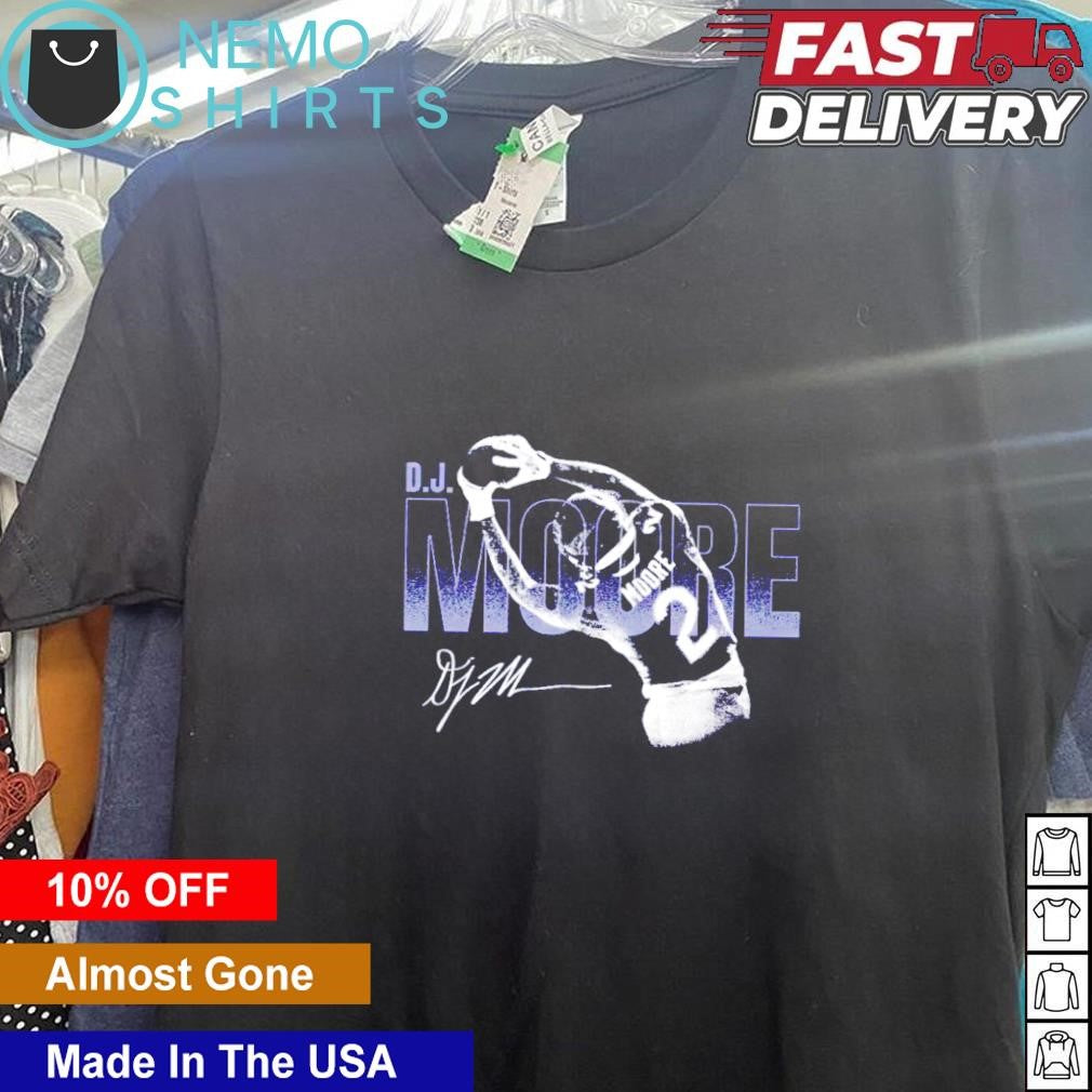 DJ Moore Chicago Bears overlay signature - Adult & Kids T-Shirts, Sweatshirts & Hoodies apparel design preview 5