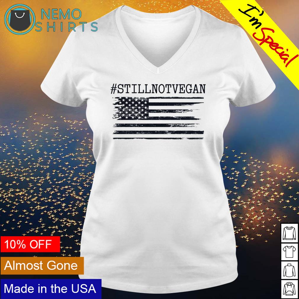 American flag still not vegan - Adult & Kids T-Shirts, Sweatshirts & Hoodies apparel design preview 5