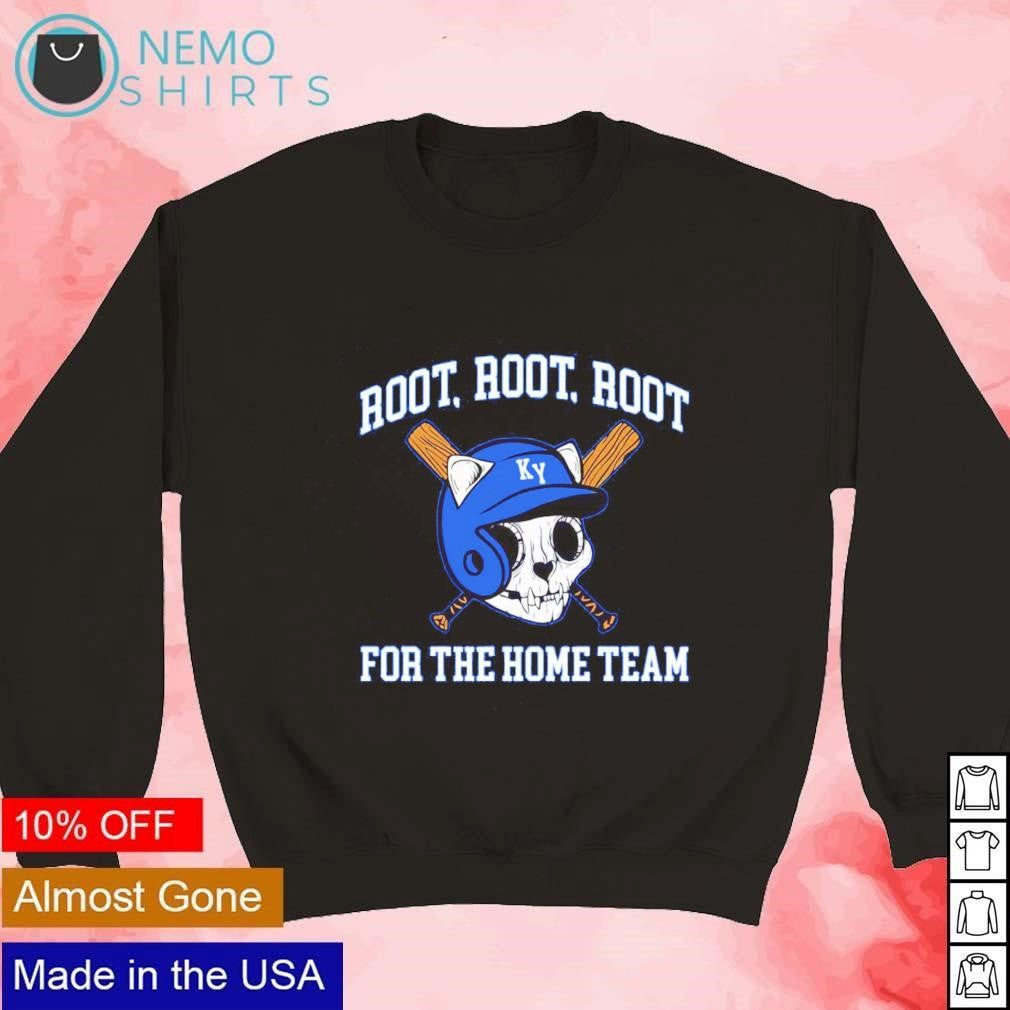 Kentucky skeleton cat bats root for the home team - Adult & Kids T-Shirts, Sweatshirts & Hoodies apparel design preview 4