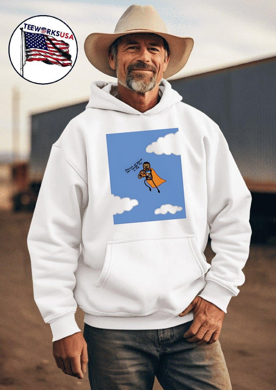 Aaron Wiggins You Saved My Life - Adult & Kids T-Shirts, Sweatshirts & Hoodies apparel design preview 2