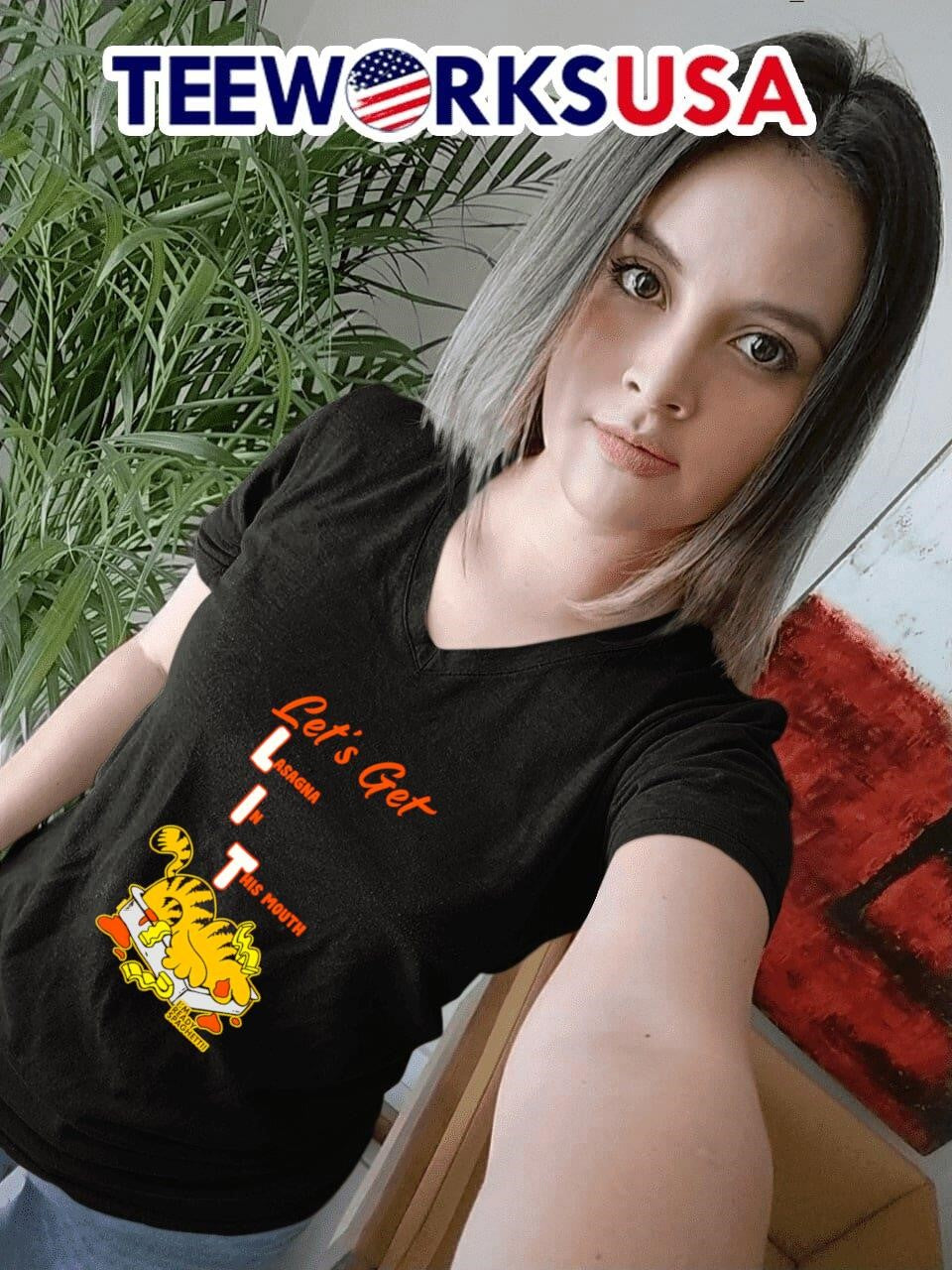 Let's Get Lit Lasagna in the mouth - Adult & Kids T-Shirts, Sweatshirts & Hoodies apparel design preview 7