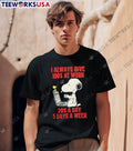 Snoopy Always Give 100% At Work 20% A Day - Adult & Kids T-Shirts, Sweatshirts & Hoodies apparel design preview 1