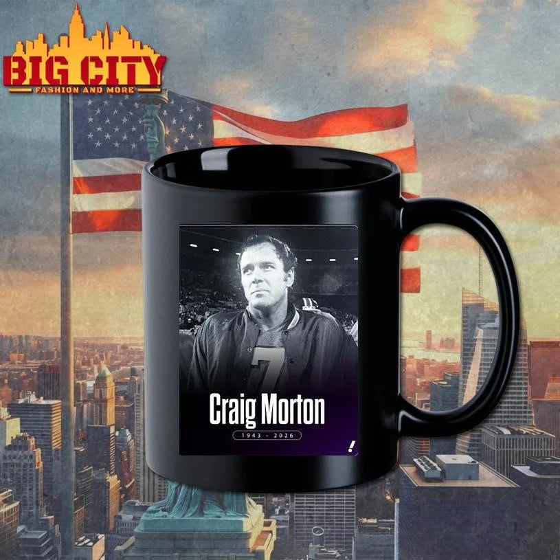 Craig Morton 1943-2026 - Adult & Kids T-Shirts, Sweatshirts & Hoodies apparel design preview 3