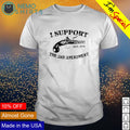 I support the 2nd amendment est 1791 - Adult & Kids T-Shirts, Sweatshirts & Hoodies apparel design preview 1