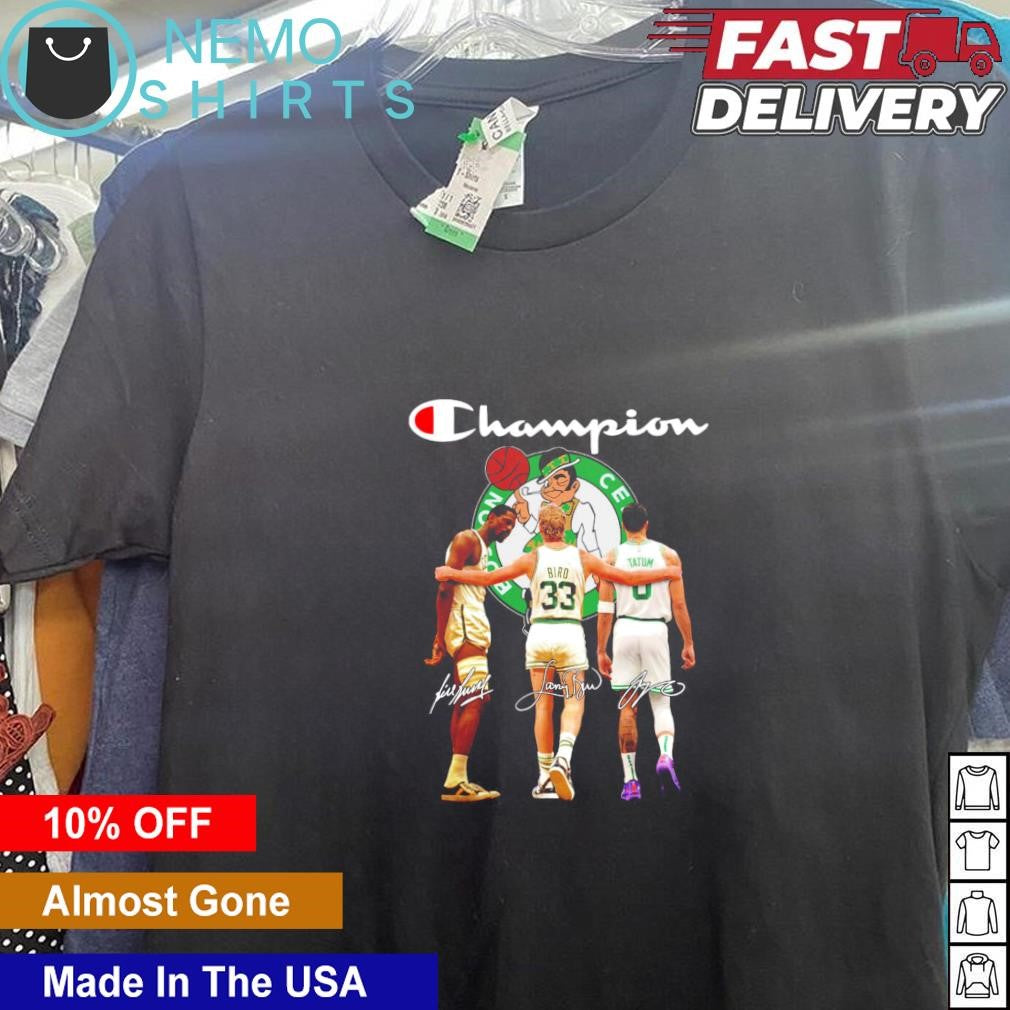 Champions Boston Celtics Bill Russell Larry Bird and - Adult & Kids T-Shirts, Sweatshirts & Hoodies apparel design preview 1