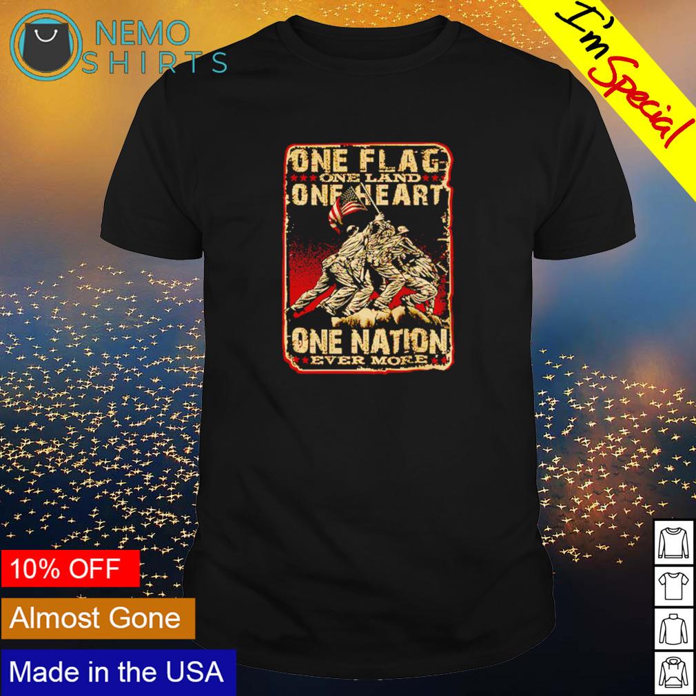 One flag land heart nation - Adult & Kids T-Shirts, Sweatshirts & Hoodies apparel design preview 1