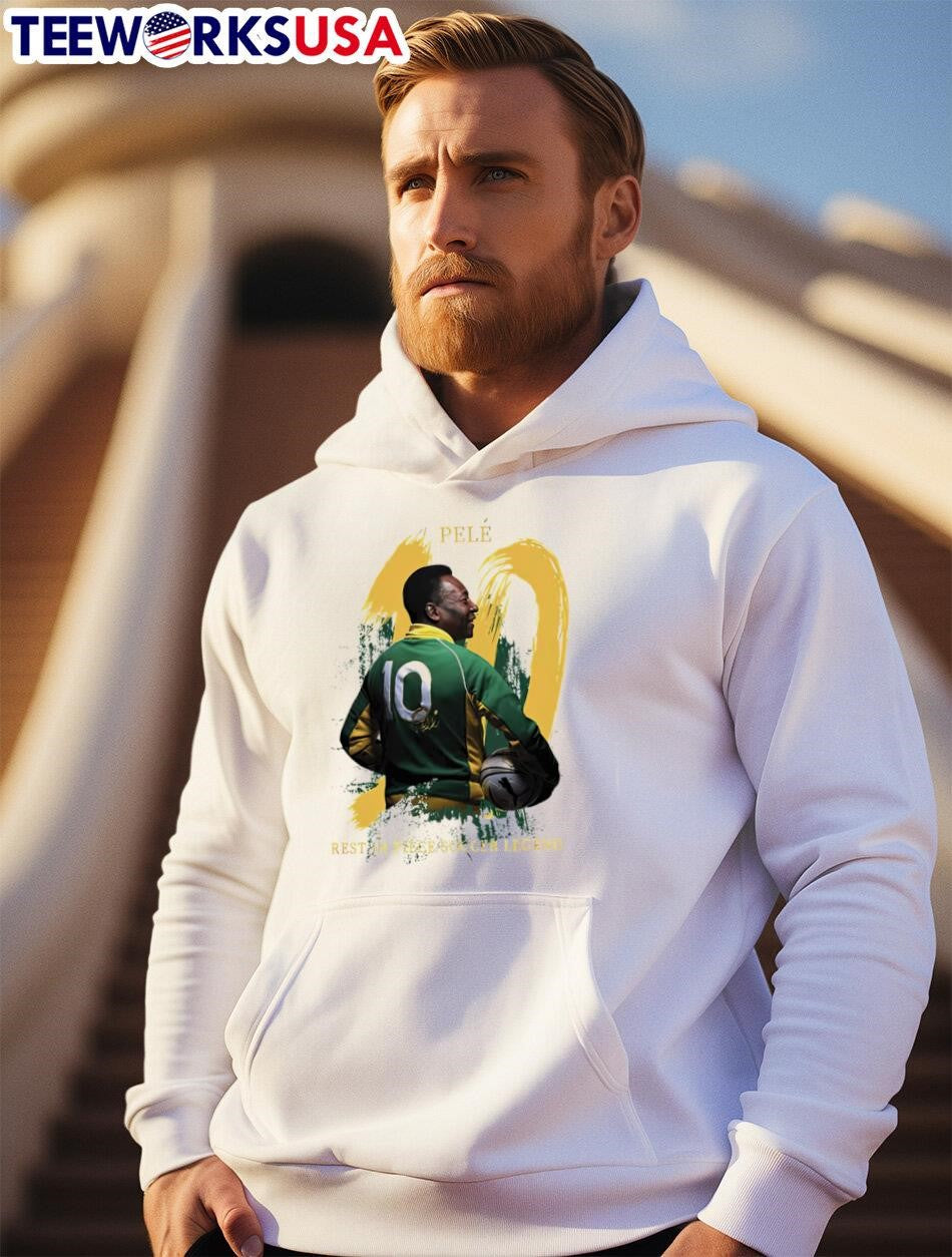 #10 Rip Pele Legend Football - Adult & Kids T-Shirts, Sweatshirts & Hoodies apparel design preview 2