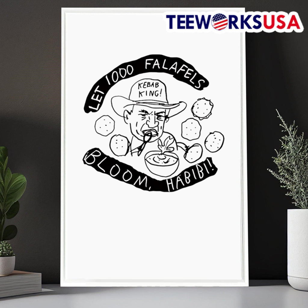 1000 Falafels bloom habibi - Adult & Kids T-Shirts, Sweatshirts & Hoodies apparel design preview 6