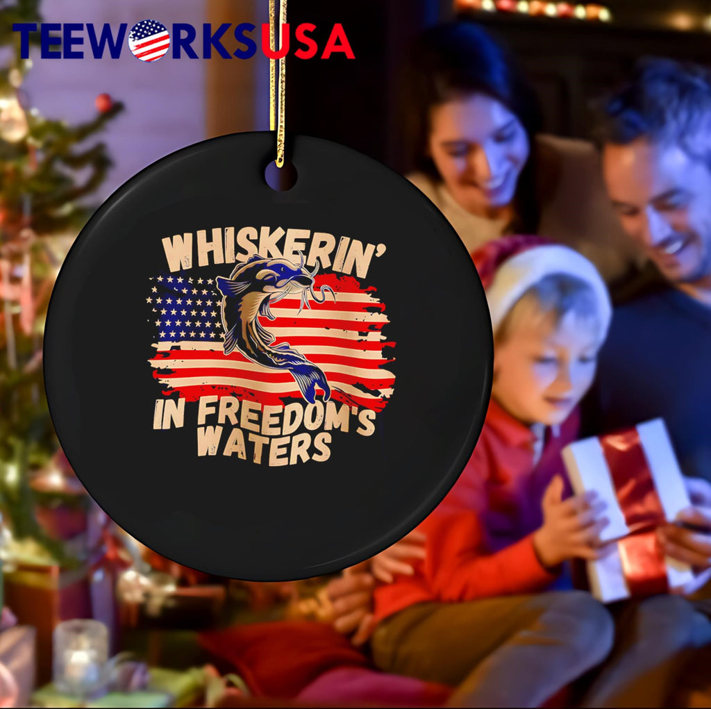 Whiskering in Freedom's Waters - Adult & Kids T-Shirts, Sweatshirts & Hoodies apparel design preview 4