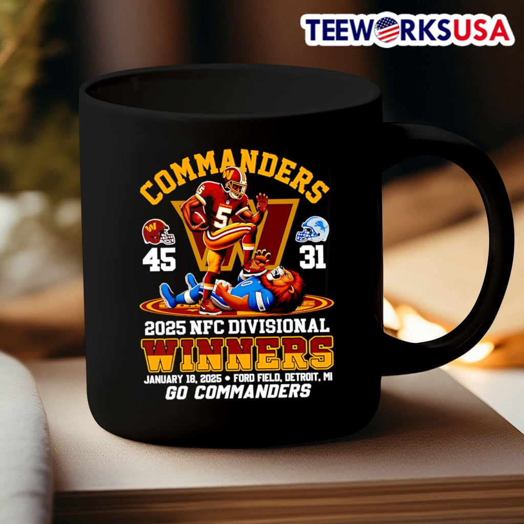Washington Commanders 2025 NFC Divisional winners - Adult & Kids T-Shirts, Sweatshirts & Hoodies apparel design preview 3