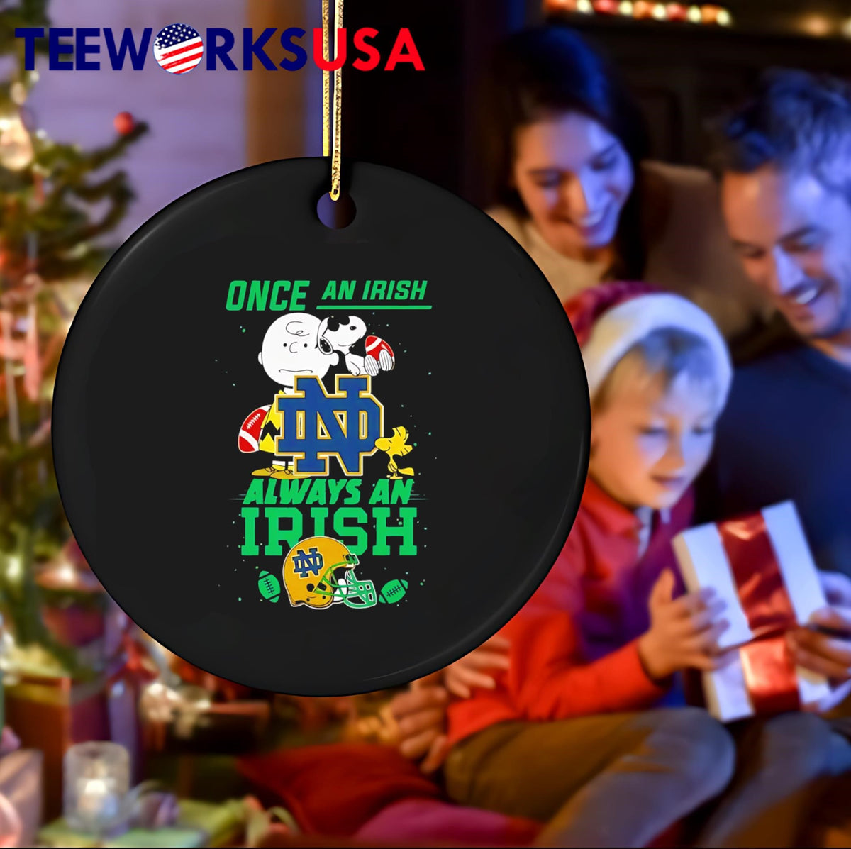 Once A Irish Always Cute Snoopy - Adult & Kids T-Shirts, Sweatshirts & Hoodies apparel design preview 4