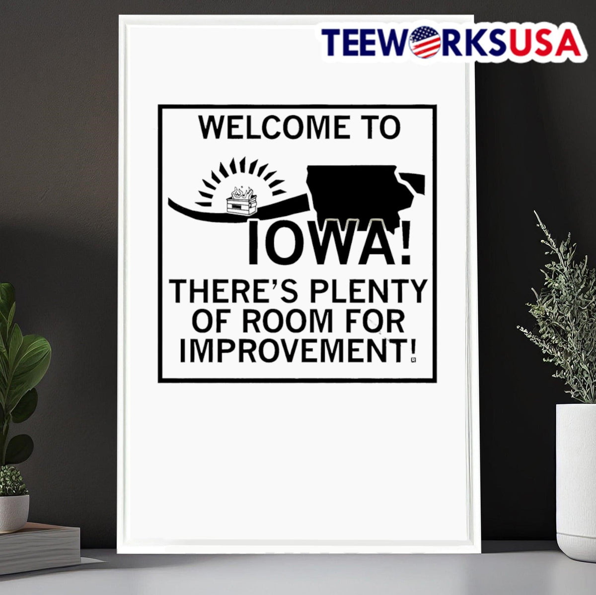 Welcome to Iowa there's plenty of room for - Adult & Kids T-Shirts, Sweatshirts & Hoodies apparel design preview 6