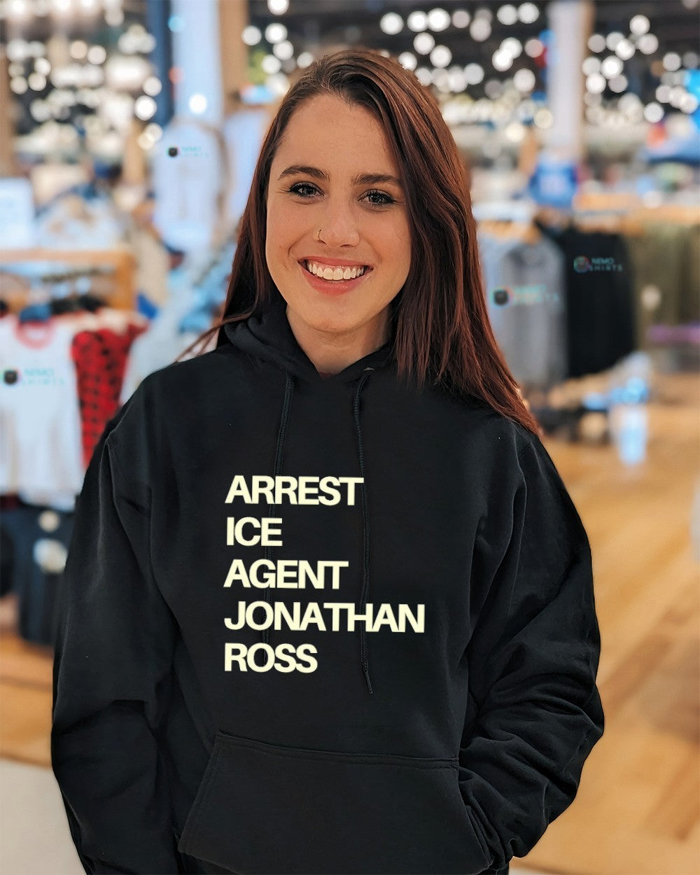 Arrest ICE agent Jonathan Ross - Adult & Kids T-Shirts, Sweatshirts & Hoodies product image 3
