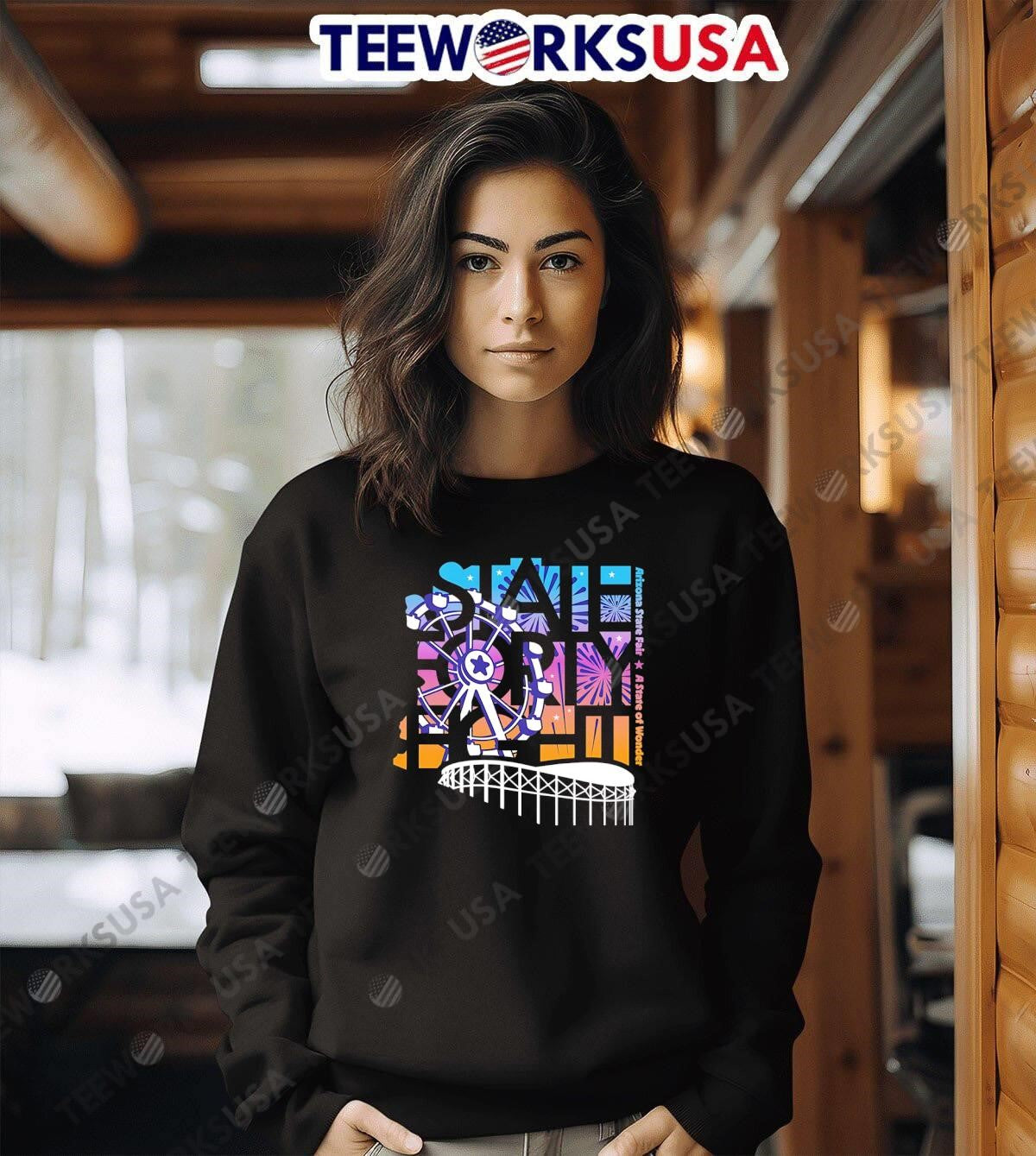 Arizona State Fair A Of Wonder Ferris Wheel Fireworks - Adult & Kids T-Shirts, Sweatshirts & Hoodies apparel design preview 6