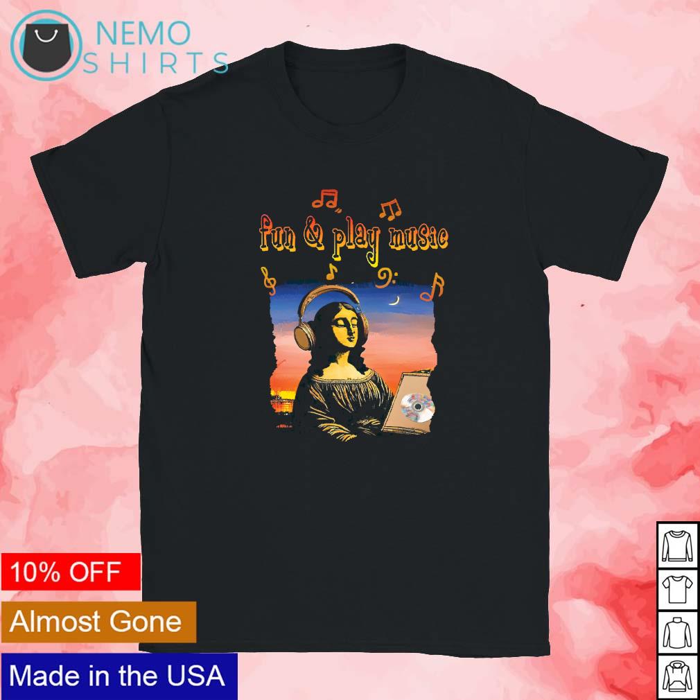 Monalisa fun and play music - Adult & Kids T-Shirts, Sweatshirts & Hoodies apparel design preview 1