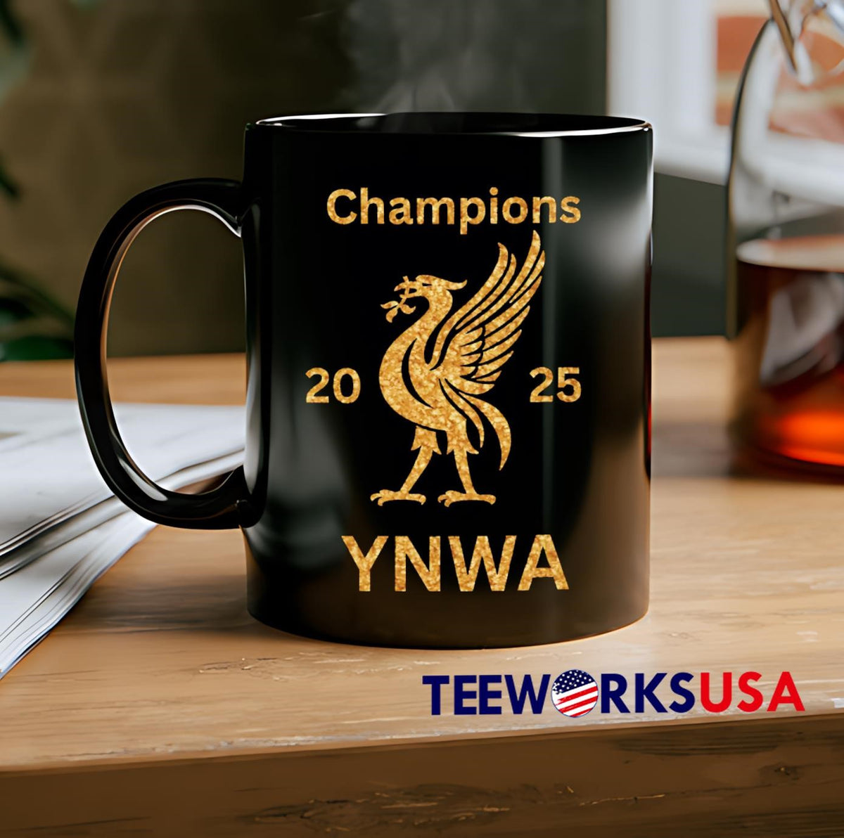 Liverpool Champions 2025 YNWA retro - Adult & Kids T-Shirts, Sweatshirts & Hoodies apparel design preview 2