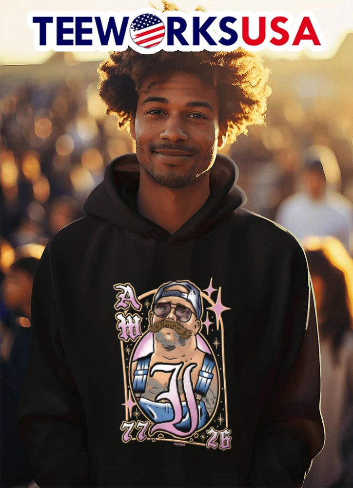Aw 77 26 Man With Mustache And Sunglasses Overalls - Adult & Kids T-Shirts, Sweatshirts & Hoodies apparel design preview 3