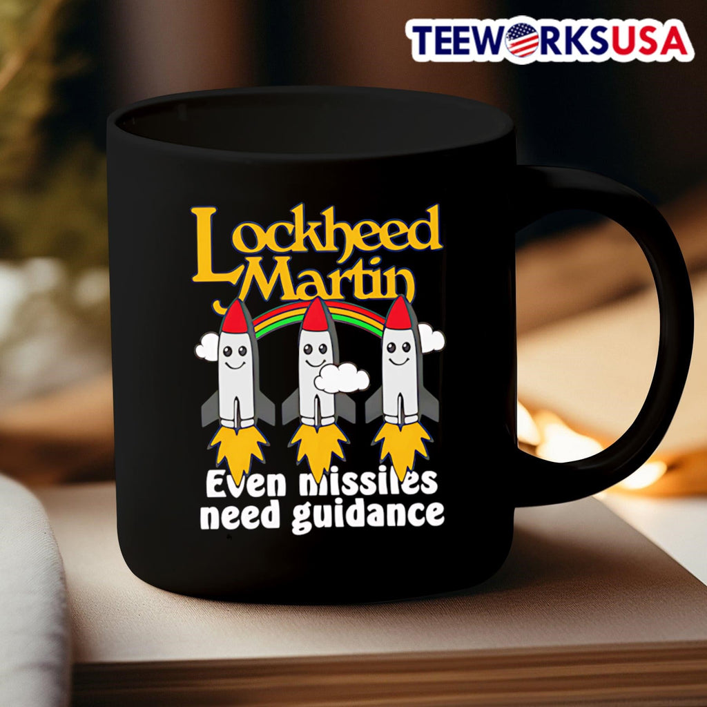 Lockheed Martin even missiles need guidance - Adult & Kids T-Shirts, Sweatshirts & Hoodies apparel design preview 3