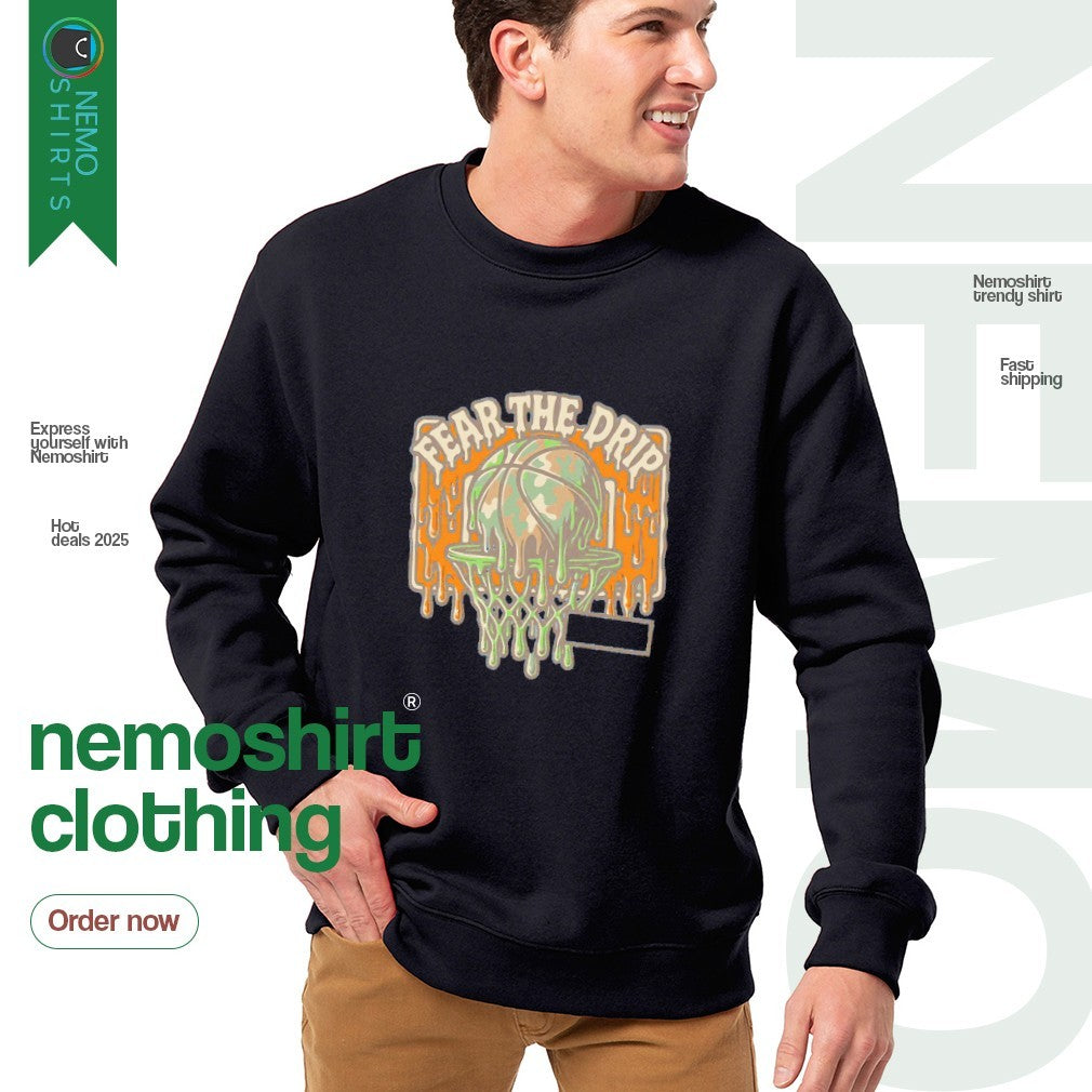Fear the drip basketball - Adult & Kids T-Shirts, Sweatshirts & Hoodies apparel design preview 4