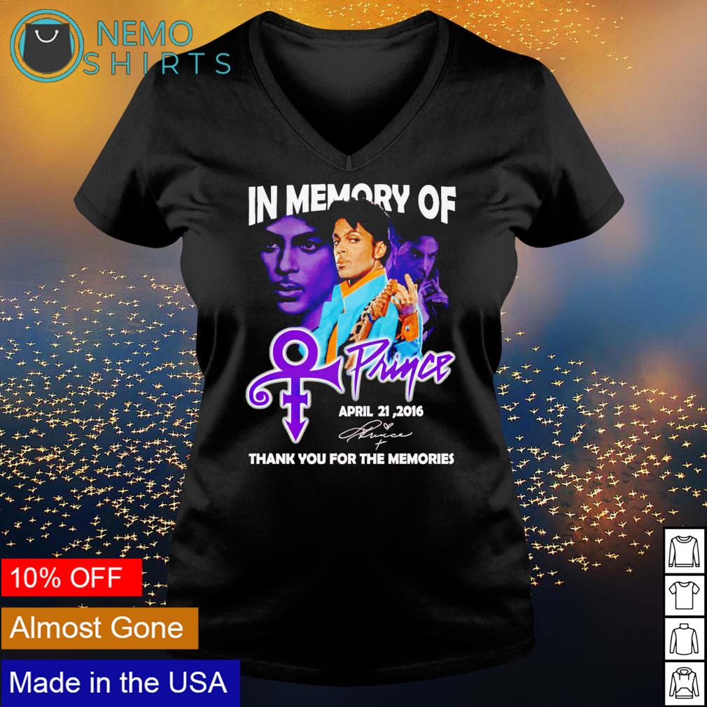 In memory of Prince April 21 2016 thank you for the - Adult & Kids T-Shirts, Sweatshirts & Hoodies apparel design preview 5